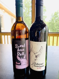 Some of the Wines offered at Cavender Creek